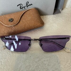 Ray-Ban Butterfly Sunglasses in Violet/Gunmetal